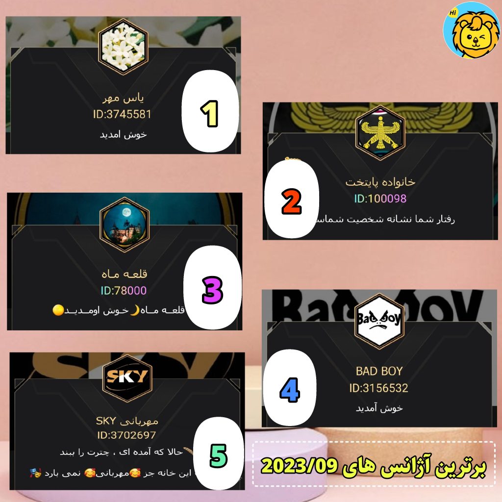 برترین آژانس های 2023 09