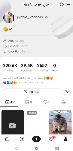 اکانت لایکی فروشی 29 هزار فالوور