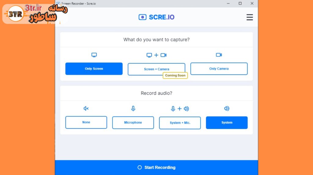 ضبط کردنِ یک تبِ به‌خصوص با scre.io