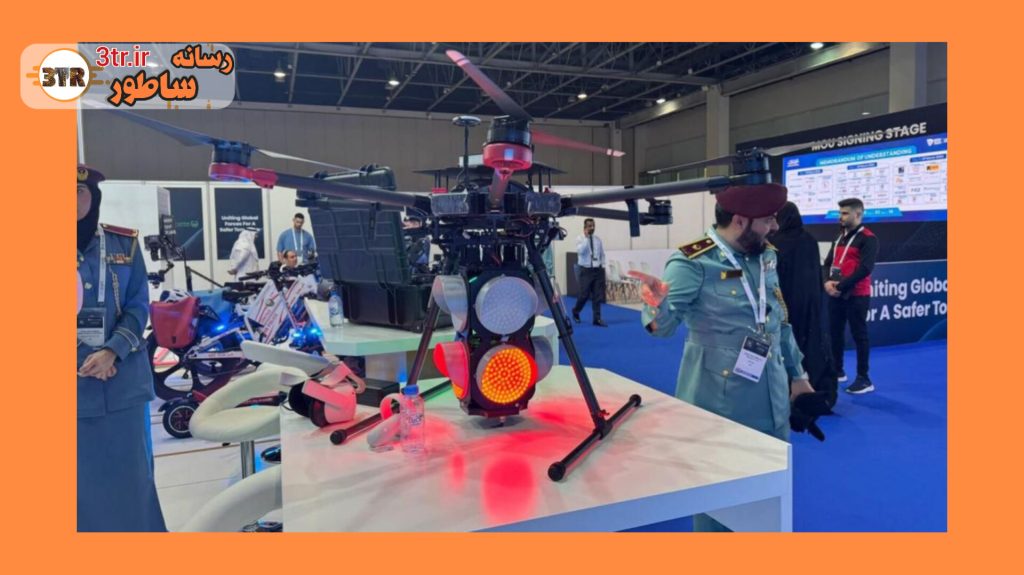 رونمایی از پهپاد «چراغ راهنمایی» در دبی!