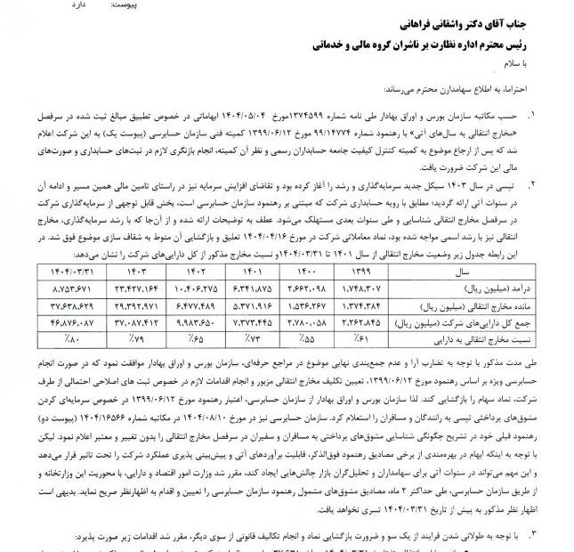 شفاف‌سازی تپسی برای بازگشایی نماد در بورس